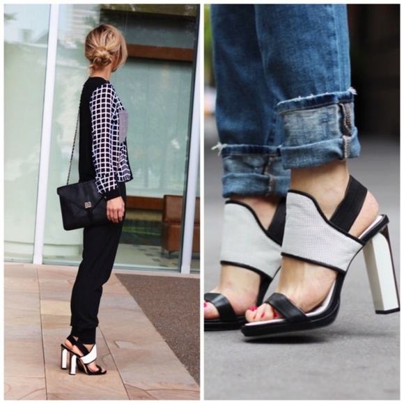 BCBG Maxazria Jovian Colour Block Heels - US 7.5 - Picture 1 of 6